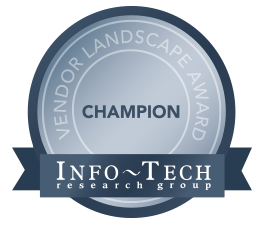 ServiceDesk Plus recognized as a champion by Info-Tech Research Group ServiceDesk Plus recognized as a champion by Info-Tech Research Group